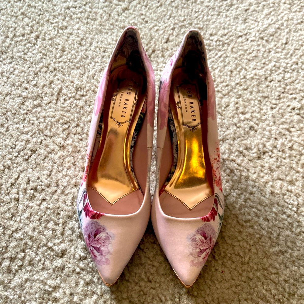 Ted Baker Pink Floral Pumps
